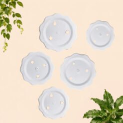 Alternative view of Shalom Primadona Pot Tanaman Plastik Tumbuhan Hias Bunga Daun Putih Diameter Atas 10, 15, 20, 25,5, 30 cm Centi meter