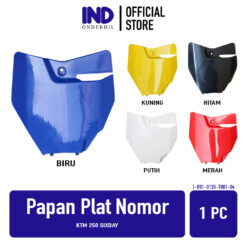 Papan Plat Nomor KTM 250 SIXDAY Pelat Platt Tempat Nomer Cover Biru Kuning Merah Putih Hitam 6DAY40
