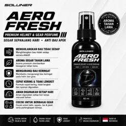 SOLUNER AEROFRESH Parfum Helm Helmet Sepatu Jaket Tas Denim Parfume Pengharum Pewangi Refresher Spray Fresh Quick Dry Perawatan Penghilang Anti Bau Bakteri Bacterial