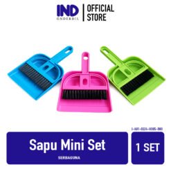 Sapu Mini Set Serbaguna  Motor Dustpan Serok Gantung Pengki Mobil Set Serok Biru Hijau Pink