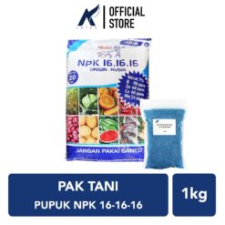 PAK TANI PUPUK NPK 16-16-16 Tanaman-Tumbuhan Penyubur Seimbang Daun-Buah-Bunga-Hias-Sayur Repack 1 kg-Kilo