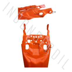 Alternative view of Spakbor Belakang Untuk Semua Jenis Motor Trail CRF KTM Byson KLX Dll Spakboard Slebor Spak Bor Board Cecepet Buntut Sayap Fender Hitam Merah Hijau Orange Kuning Biru