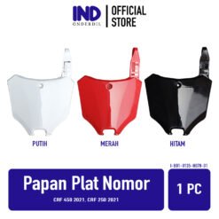 Papan Plat Nomor CRF 450 250 Spakboard Slebor Spak Board Bor Hitam Merah Putih