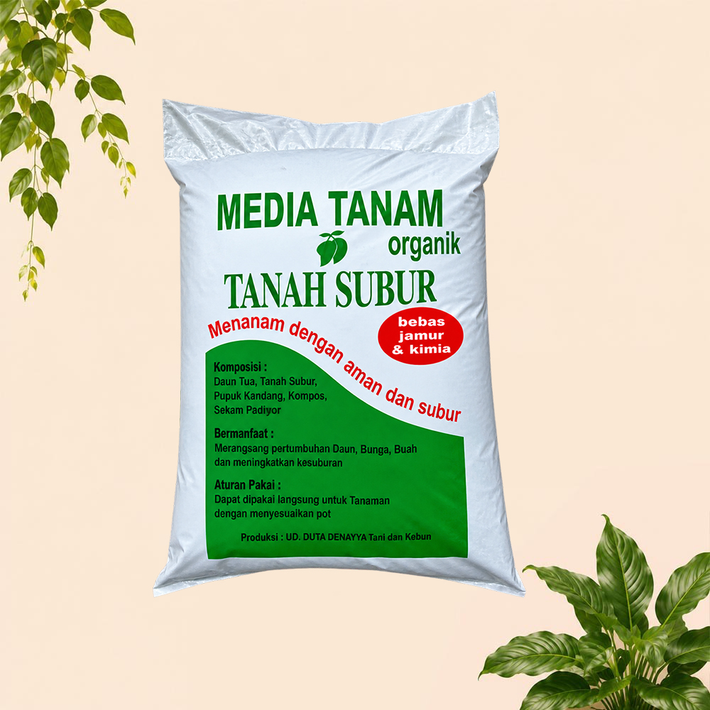 GOJEK GRAB ONLY TANAH SUBUR MEDIA TANAM MEDIA TANAM Hijau Organik Tumbuhan Bunga Daun Besar Berat 12 Kg Kilo gram Kilogram - Gambar 2