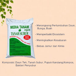 GOJEK GRAB ONLY TANAH SUBUR MEDIA TANAM MEDIA TANAM Hijau Organik Tumbuhan Bunga Daun Besar Berat 12 Kg Kilo gram Kilogram - Gambar 3