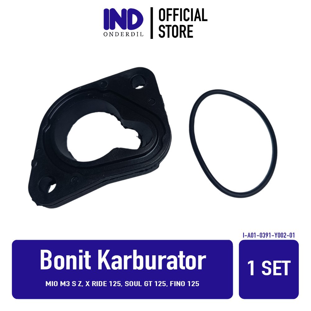 Bonit Karburator Mio M3 S Z & X Ride 125 & Soul GT 125 & Fino 125 Ebonit Manipul Manipol Manifold Carburator Carbu Karbu Oring
