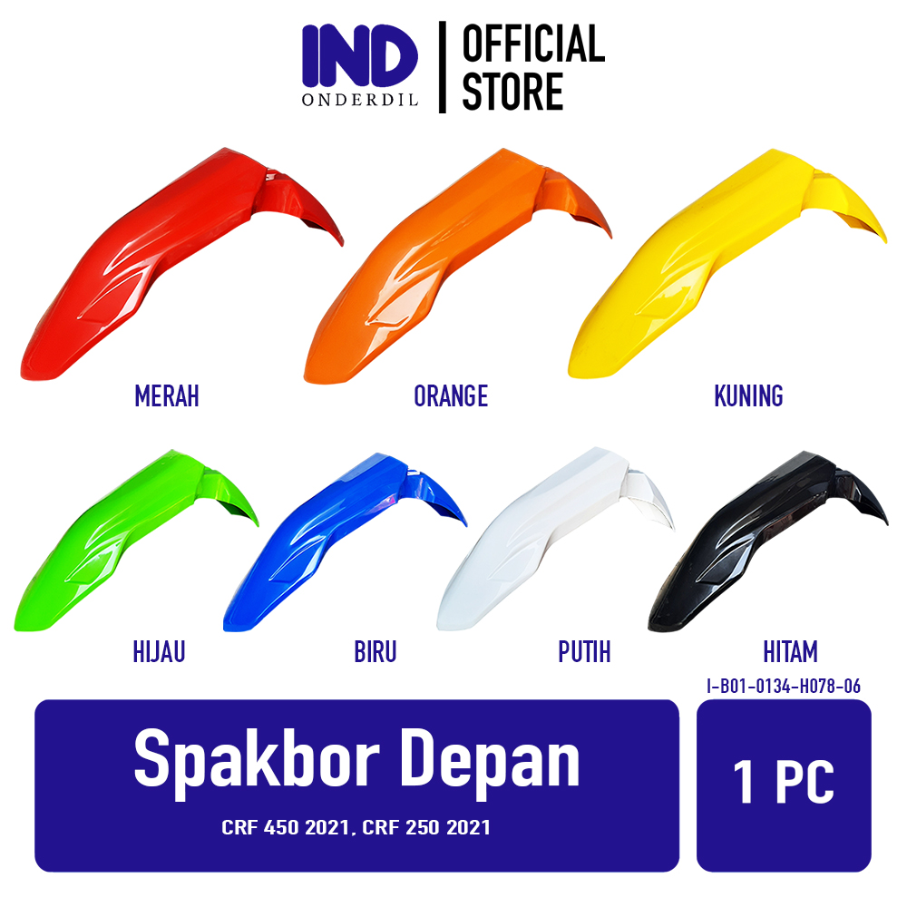 Spakbor Depan CRF 450 250 Spakboard Slebor Spak Board Bor Hijau Kuning Hitam Biru Merah Putih Orange