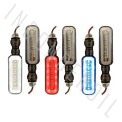 Lampu Sein Running Universal Sen LED Sepasang 1 Set Merah Kuning Biru Putih - Gambar 3