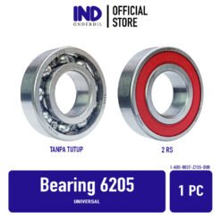 BEARING 6205 Universal Laher Leher Leker Laker Bering Ball Roda Bantalan 2RS 2 RS Bolong Tanpa Tutup Penutup Open