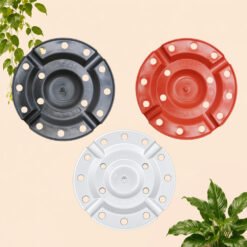 Alternative view of POT VINCA 30 Tumbuhan Kuping Hias Bunga Batu Plastik Tebal dll Putih HItam Merah Bata Diameter atas 29,5 Cm