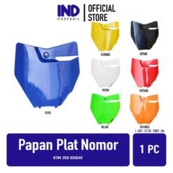 Papan Plat Nomor KTM 250 SIXDAY Pelat Platt Tempat Nomer Cover Biru Kuning Merah Putih Hitam Hijau Orange